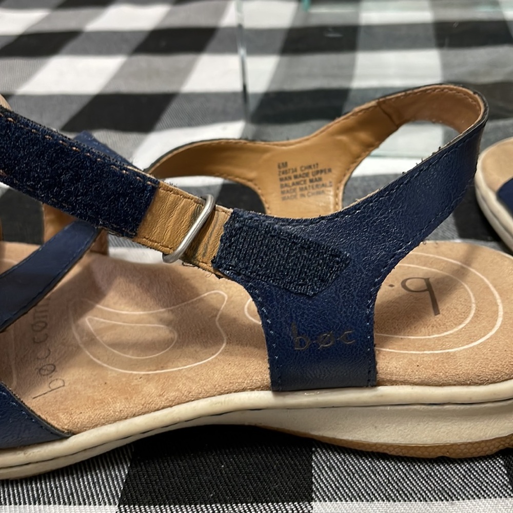 Born B.O.C. Camelia Sandals Size 6M Slingback Strappy Open-Toe Blue - Picture 8 of 10
